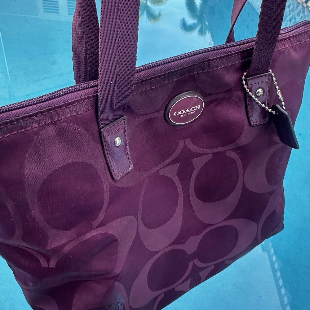 COACH VINTAGE Purple Women's Small Tote Bag